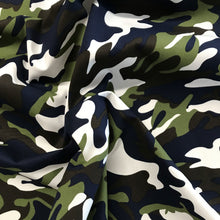 Load image into Gallery viewer, Printed Canvas - Navy Blue Camo