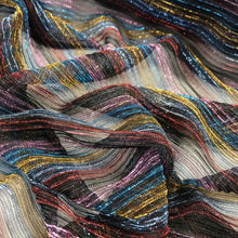 Load image into Gallery viewer, Metallic Plissé Mesh - Multi