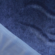 Load image into Gallery viewer, Stretch Velvet Jersey - Navy