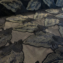 Load image into Gallery viewer, Satin Leaves - Black/Gold