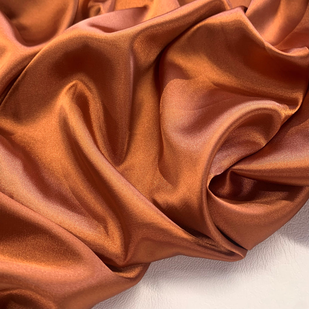Lightweight Polyester Satin - Copper