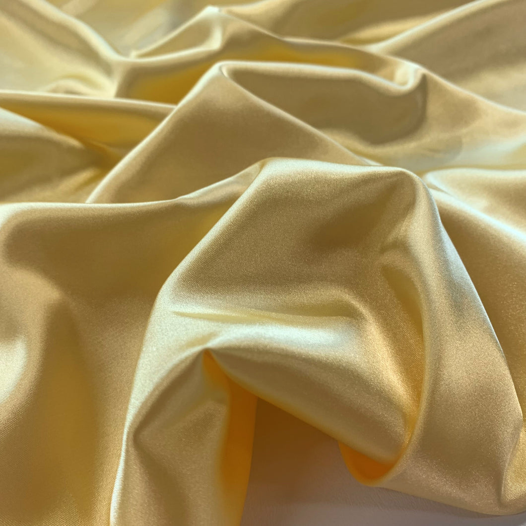 Lightweight Polyester Satin - Yellow