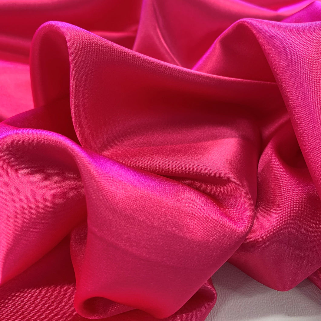 Lightweight Polyester Satin - Hot Pink