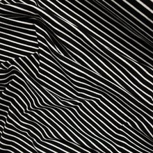 Load image into Gallery viewer, Cotton Spandex Striped Rib - Black &amp; White
