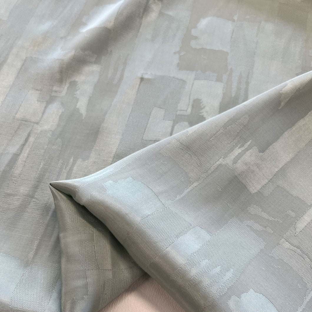 Abstract Jacquard Satin - Sage