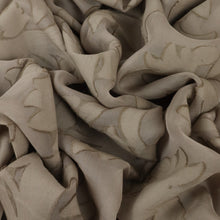 Load image into Gallery viewer, Apollo Silk Viscose Designer End – Warm Beige Floral Burnout
