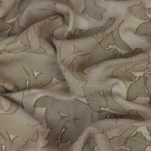 Load image into Gallery viewer, Apollo Silk Viscose Designer End – Warm Beige Floral Burnout

