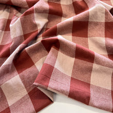 Load image into Gallery viewer, Big Scale Yarn Dyed Gingham Cotton - Sienna

