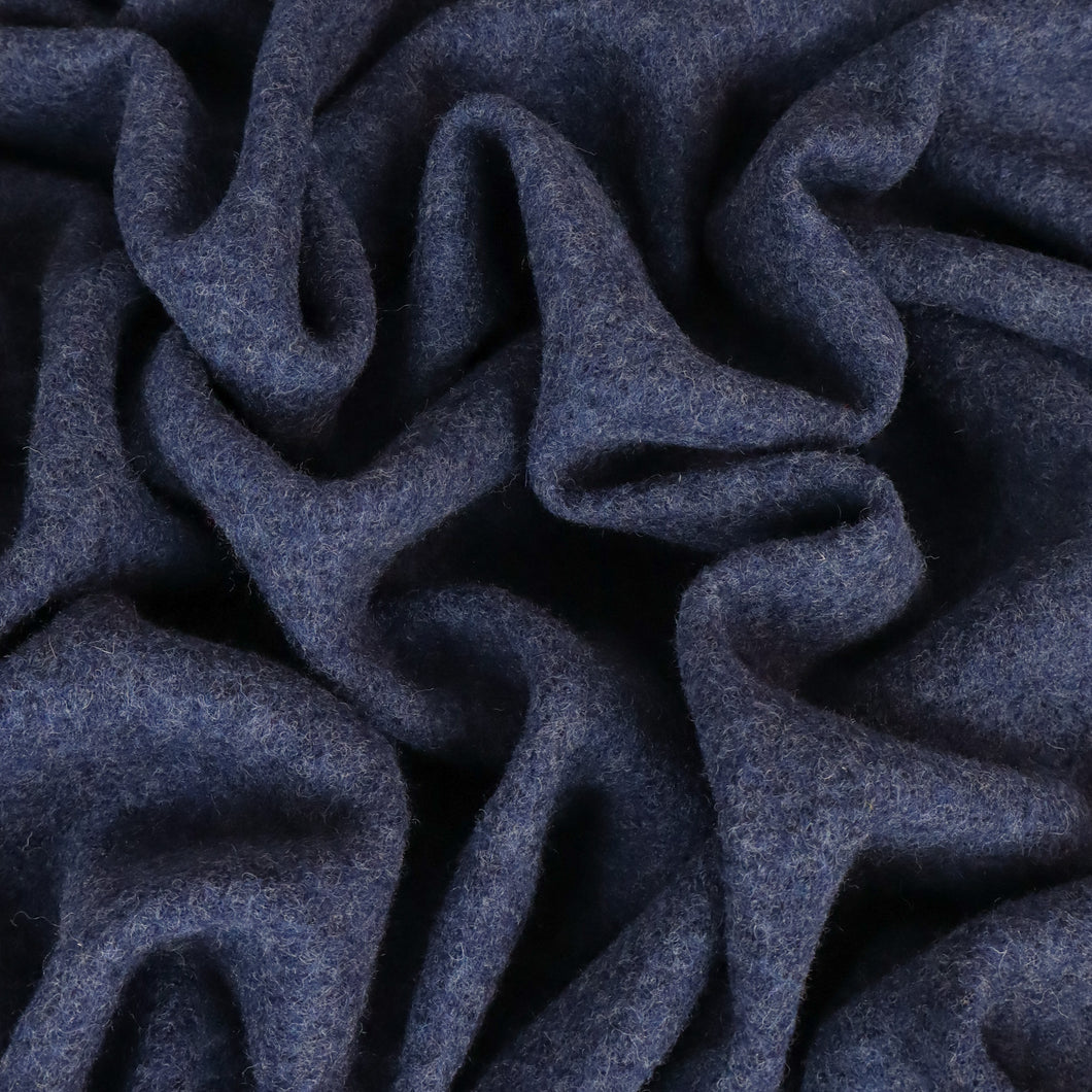 100% Boiled Wool 385gsm - Blue – Fabric Box