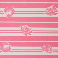 Load image into Gallery viewer, Bold Stripe Floral Poplin Print Deadstock - Hot Pink
