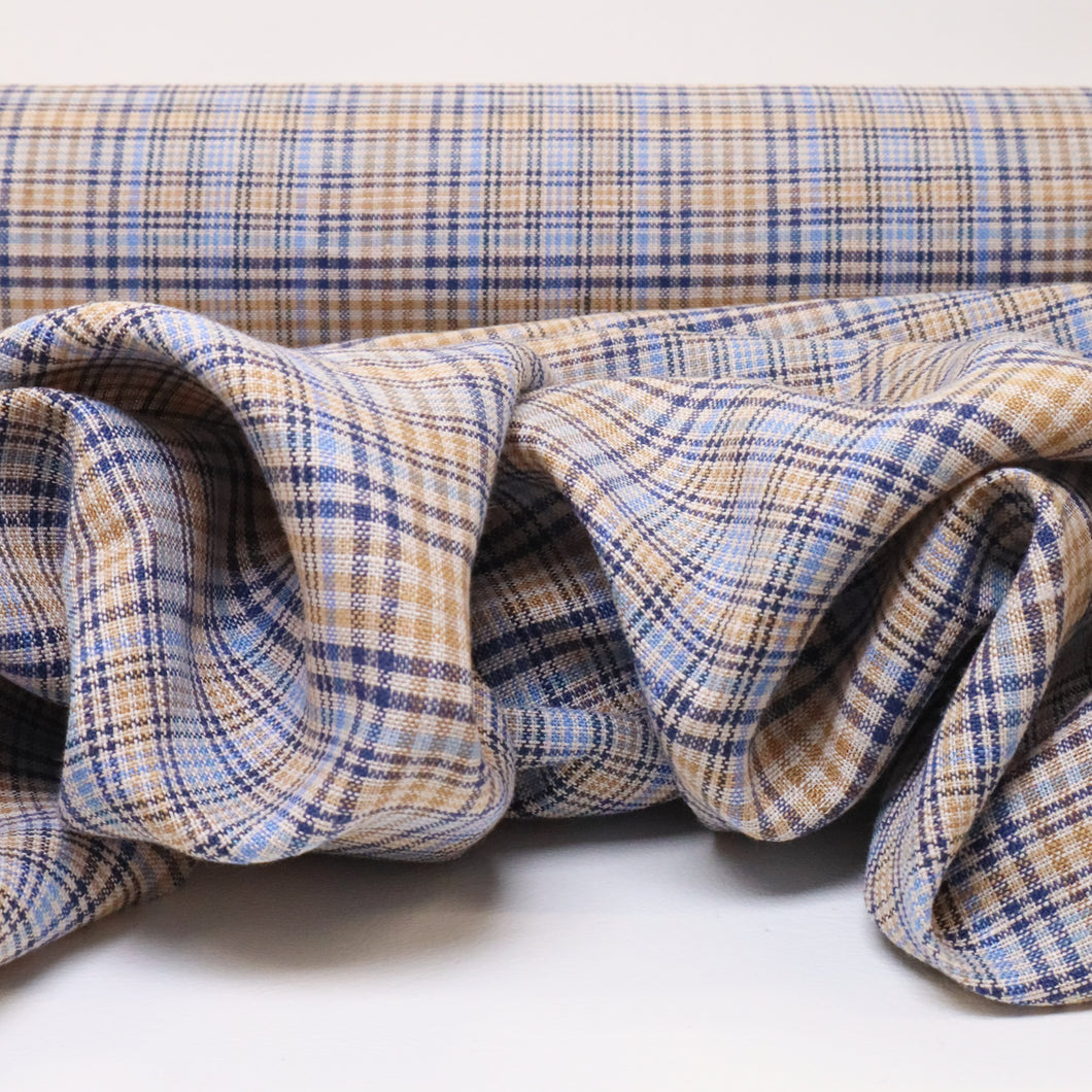 Yarn Dyed Linen Plaid - Taupe