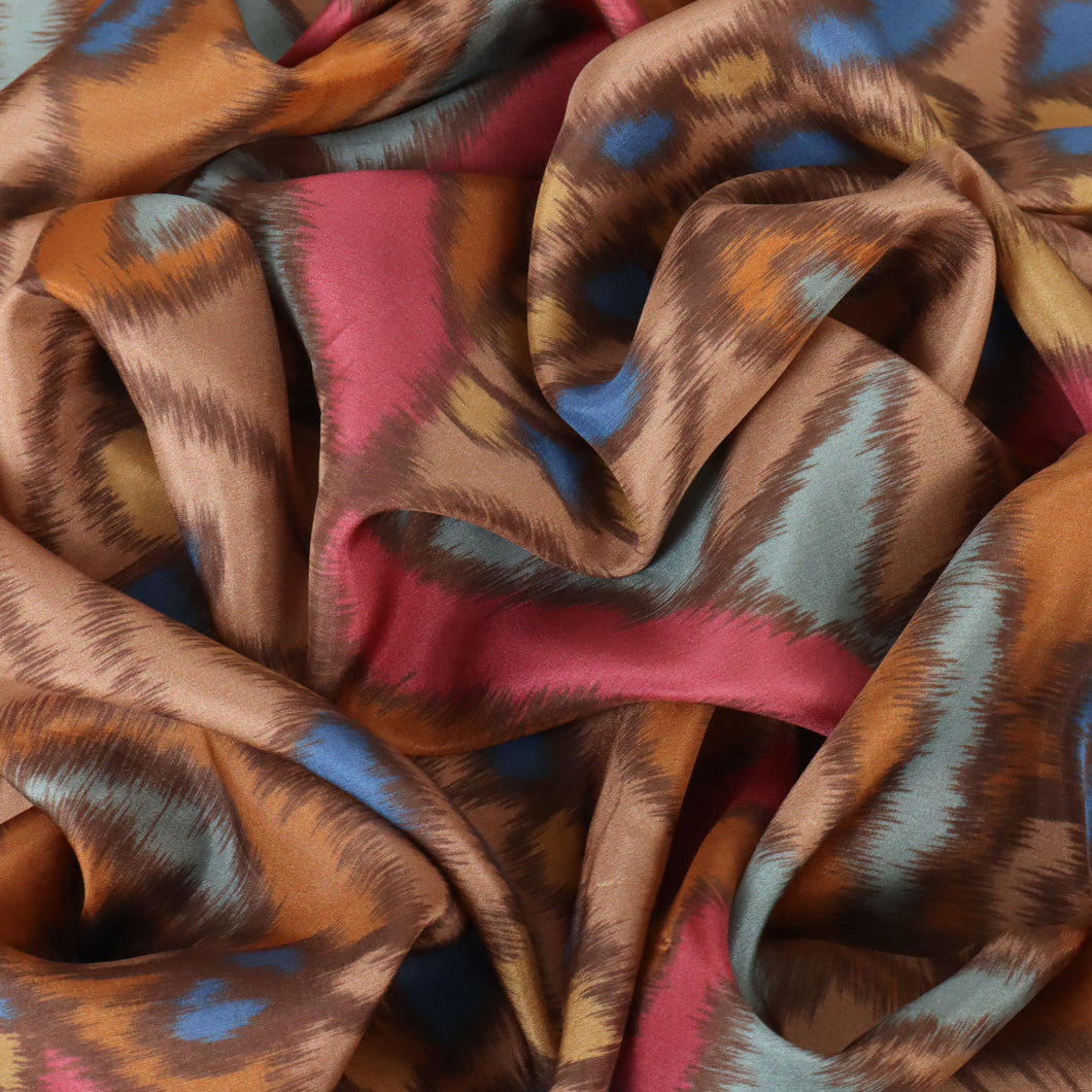 Brooklyn Silk Habotai Designer End – Tribal Abstract