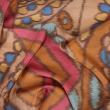 Load image into Gallery viewer, Brooklyn Silk Habotai Designer End – Tribal Abstract
