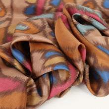 Load image into Gallery viewer, Brooklyn Silk Habotai Designer End – Tribal Abstract
