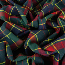 Load image into Gallery viewer, Brushed Cotton Plaid Deadstock - Green Tartan
