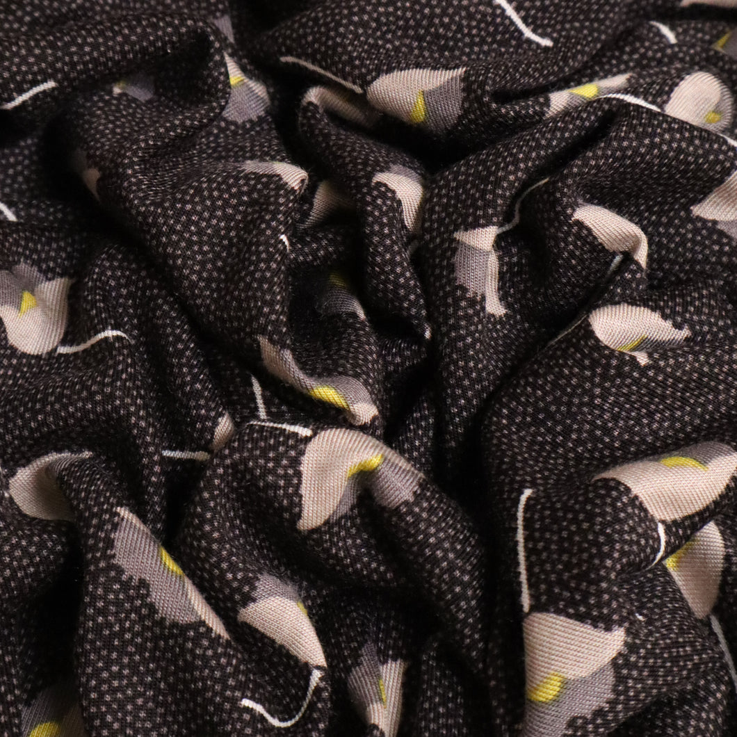 Printed Knit Deadstock - Buttercup