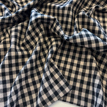 Load image into Gallery viewer, Classic Yarn Dyed Gingham Cotton - Black
