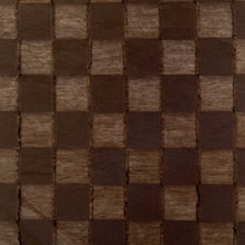 Load image into Gallery viewer, Viscose Nylon Clipped Square Jacquard - Chocolate

