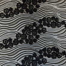 Load image into Gallery viewer, Floral Cocktail Embroidered Sequin - Black &amp; White (Last Chance)
