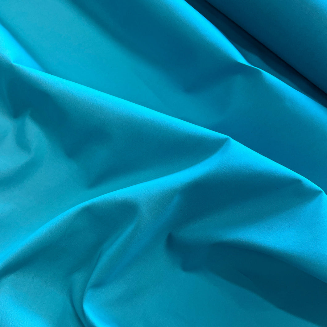 Cotton Poplin - Aqua