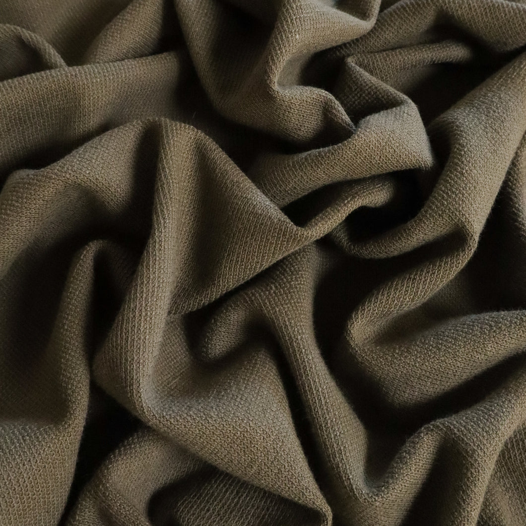 Cotton Crepe Jersey - Khaki