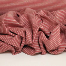 Load image into Gallery viewer, Cotton Spandex Pinstripe Knit - Rose
