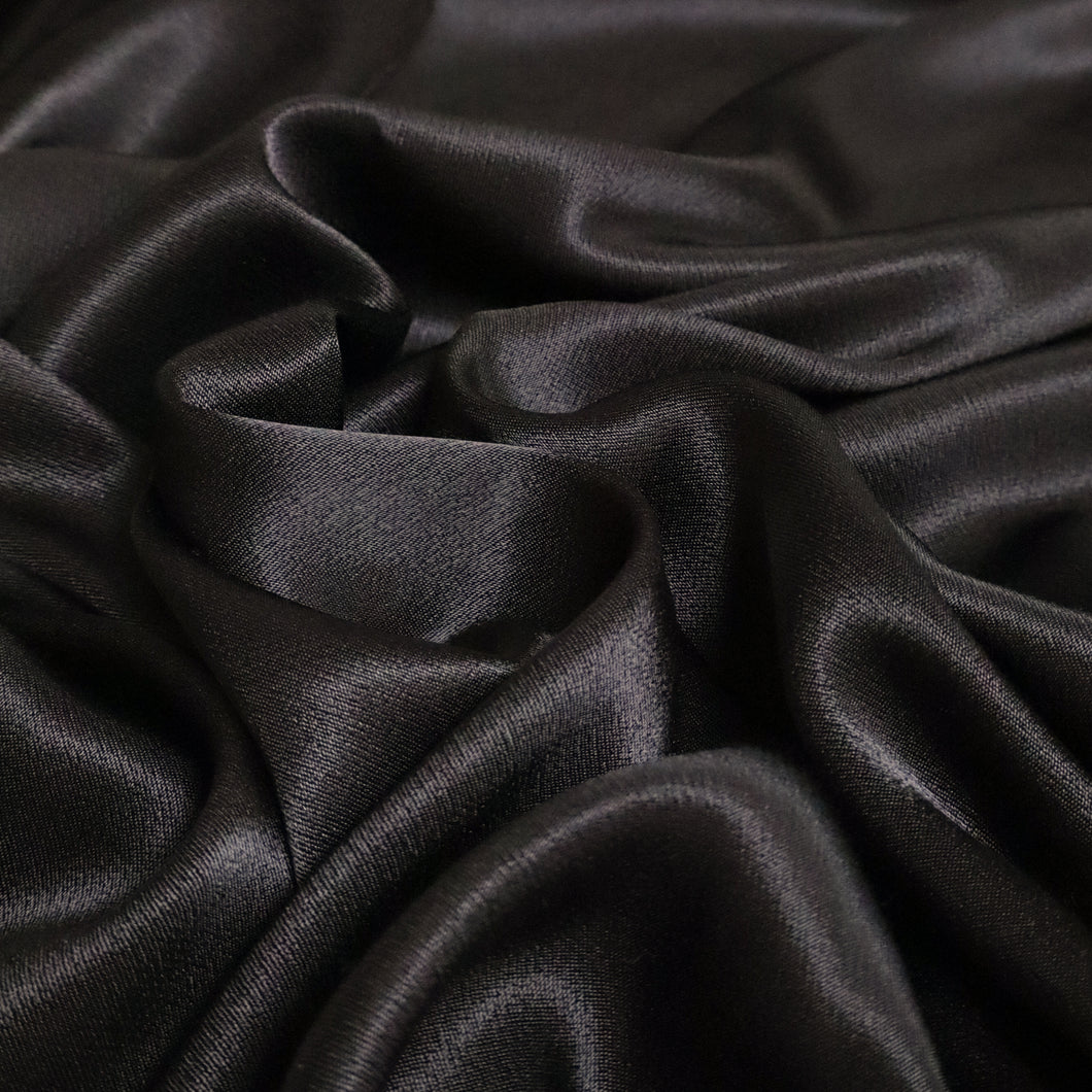 Crepe Back Satin - Black