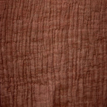 Load image into Gallery viewer, Washed Linen Crinkle Gauze - Rust
