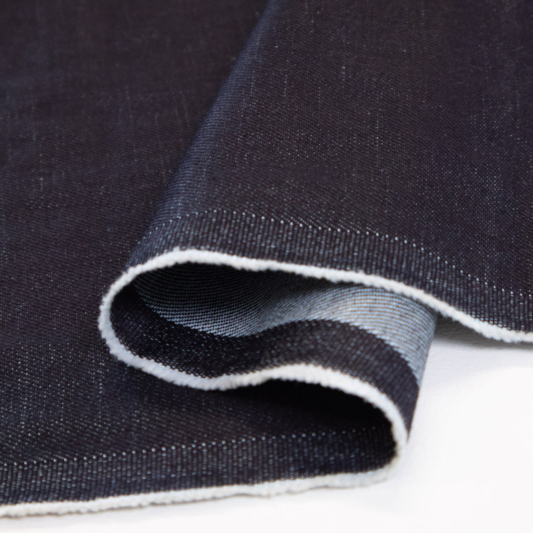Deadstock 98% Cotton 2% Lycra Denim 12oz - Luca Blue