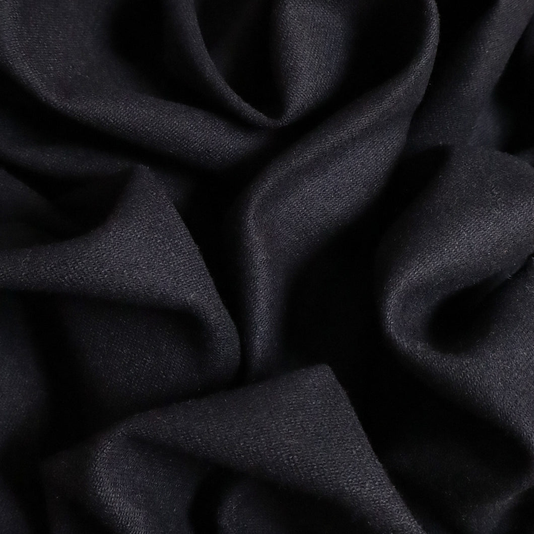 Wool Blend Suiting Deadstock – Midnight Black