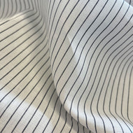 Close Weave Cotton Linen Gauze Shirting - White