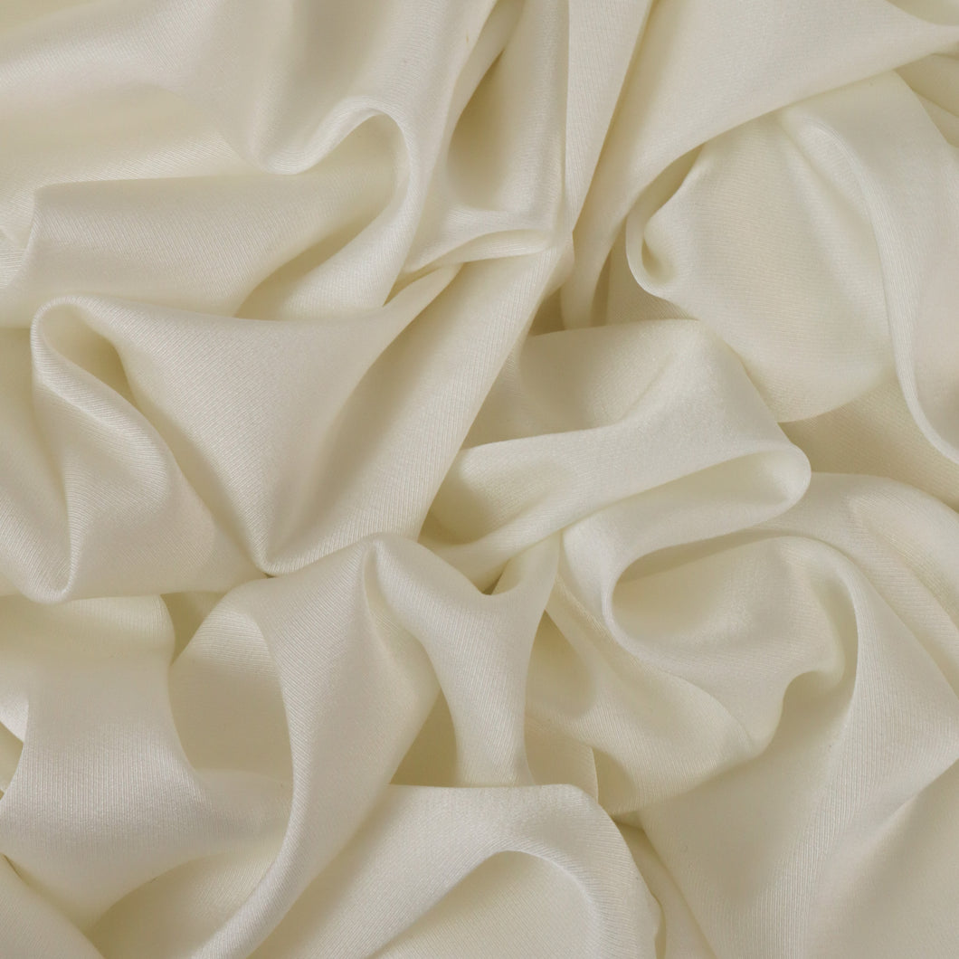 Ellis Silk Lycra Stretch Woven Designer End – Ivory