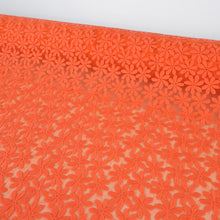 Load image into Gallery viewer, Embroidered Lace Organza Designer End – Neci Tangerine
