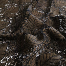 Load image into Gallery viewer, Autunm Leaves Cotton Blend Lace - Khaki
