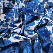 Load image into Gallery viewer, Floral Printed Cotton Poplin Designer End - Bobbi Blue
