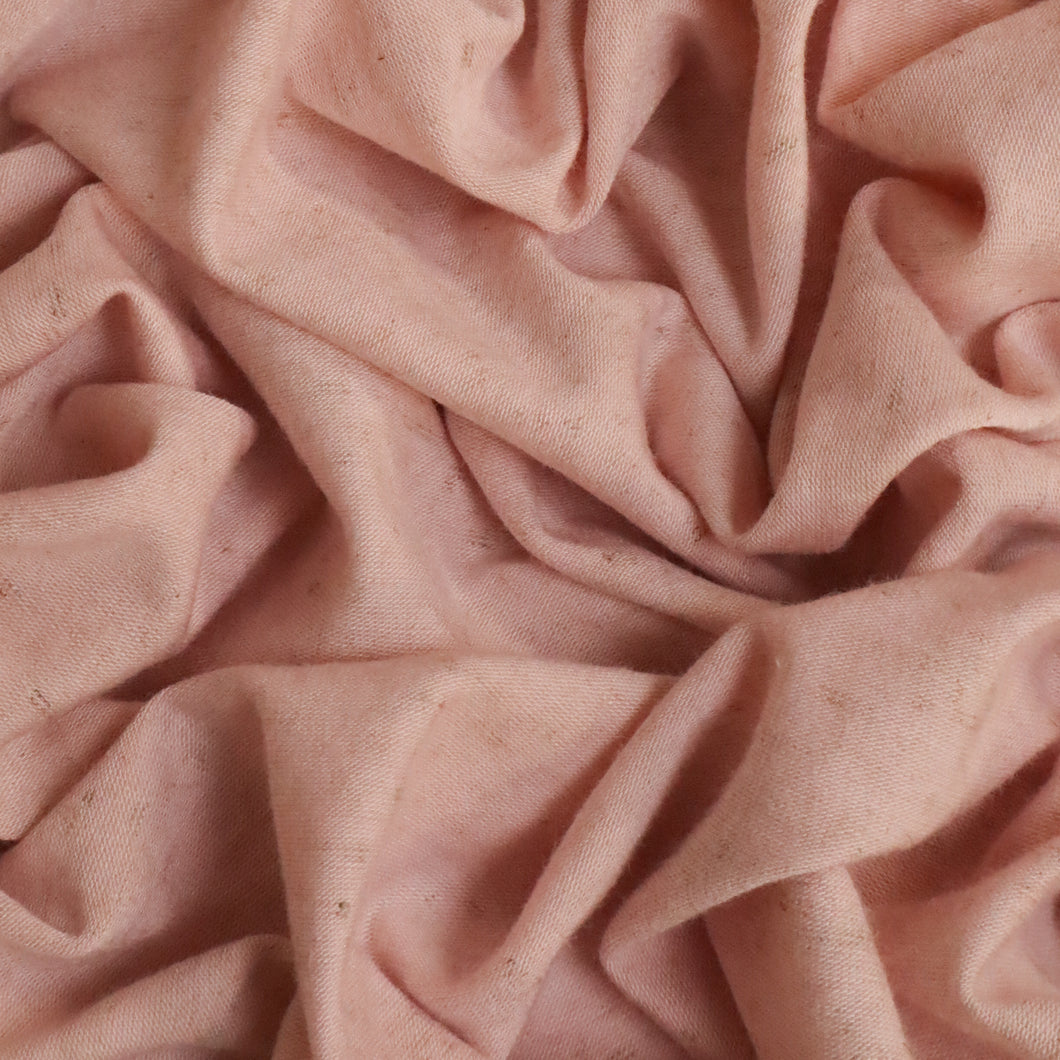Rayon Linen Spandex Slub Knit - Blush