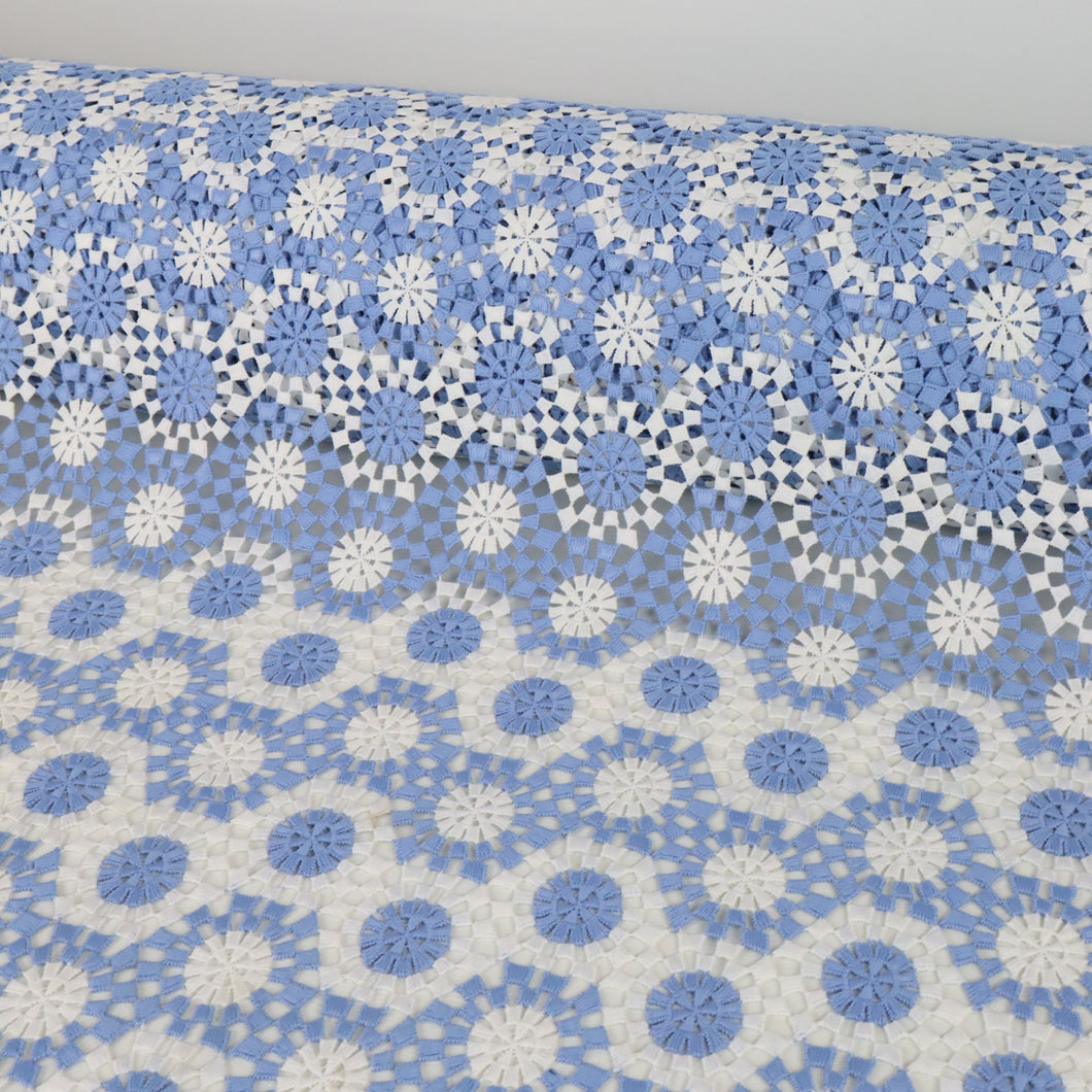 Geo Embroidered Lace Designer End – Madison Sky (Limited Stock)