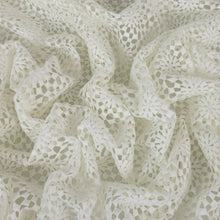 Load image into Gallery viewer, Geo Embroidered Lace Designer End – Madison White
