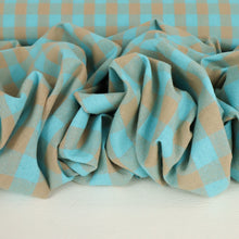 Load image into Gallery viewer, Yarn Dyed Washed Cotton Gingham - Aqua
