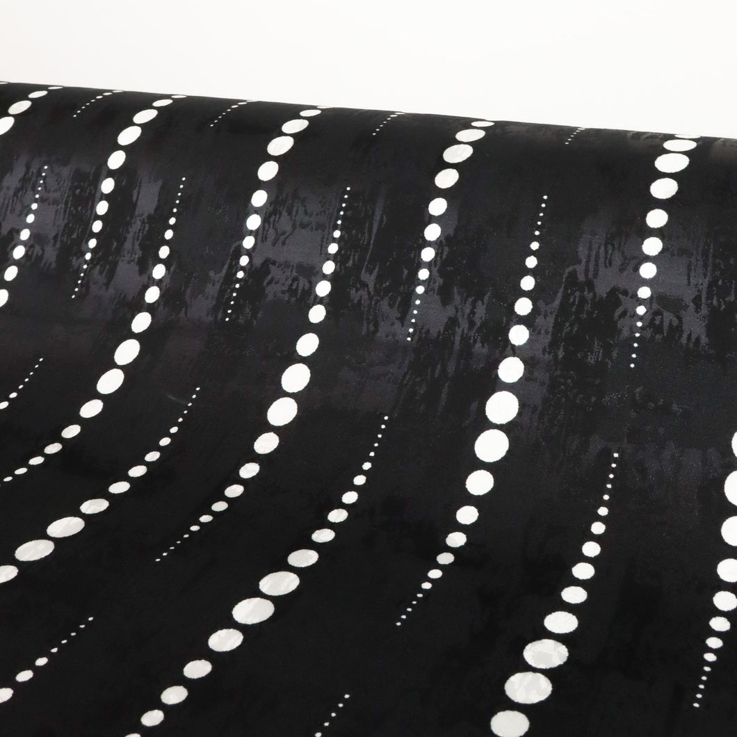 Woven Jacquard Deadstock - Lantern Black White