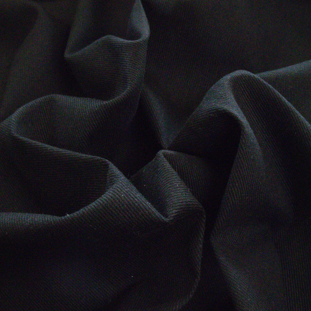 Heavy Stretch Cotton Drill Deadstock - Black