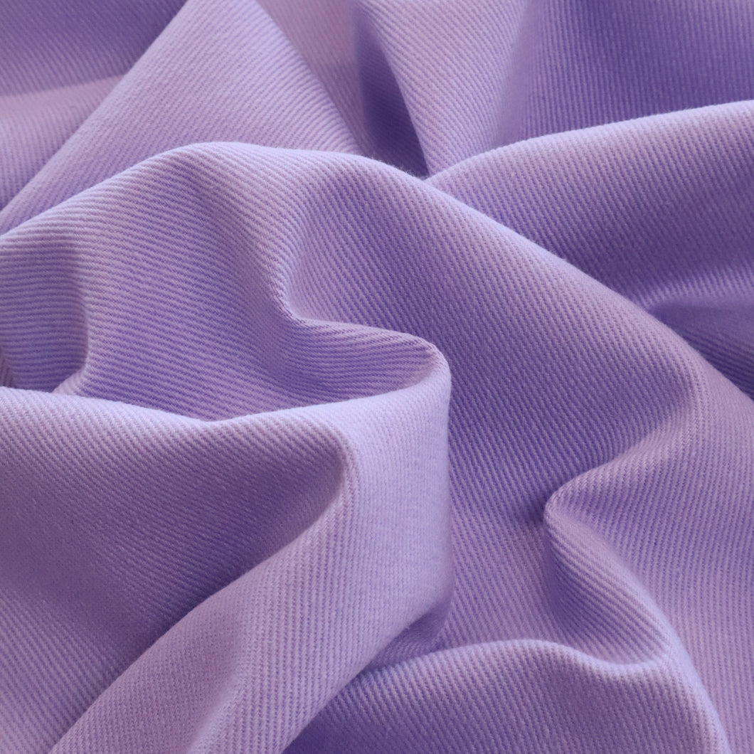 Heavy Stretch Cotton Drill Deadstock - Purple