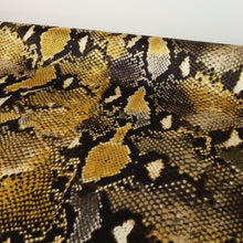 Load image into Gallery viewer, Abstract Printed Poly Satin - Honeybee
