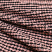 Load image into Gallery viewer, Crinkle Gingham Stretch Deadstock - Dusky Pink
