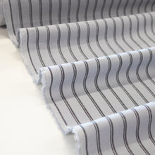 Load image into Gallery viewer, Washed Linen Rayon Stripe - Grey
