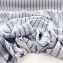 Load image into Gallery viewer, Washed Linen Rayon Stripe - Grey
