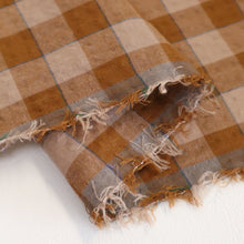 Load image into Gallery viewer, Cotton Linen Check - Ginger
