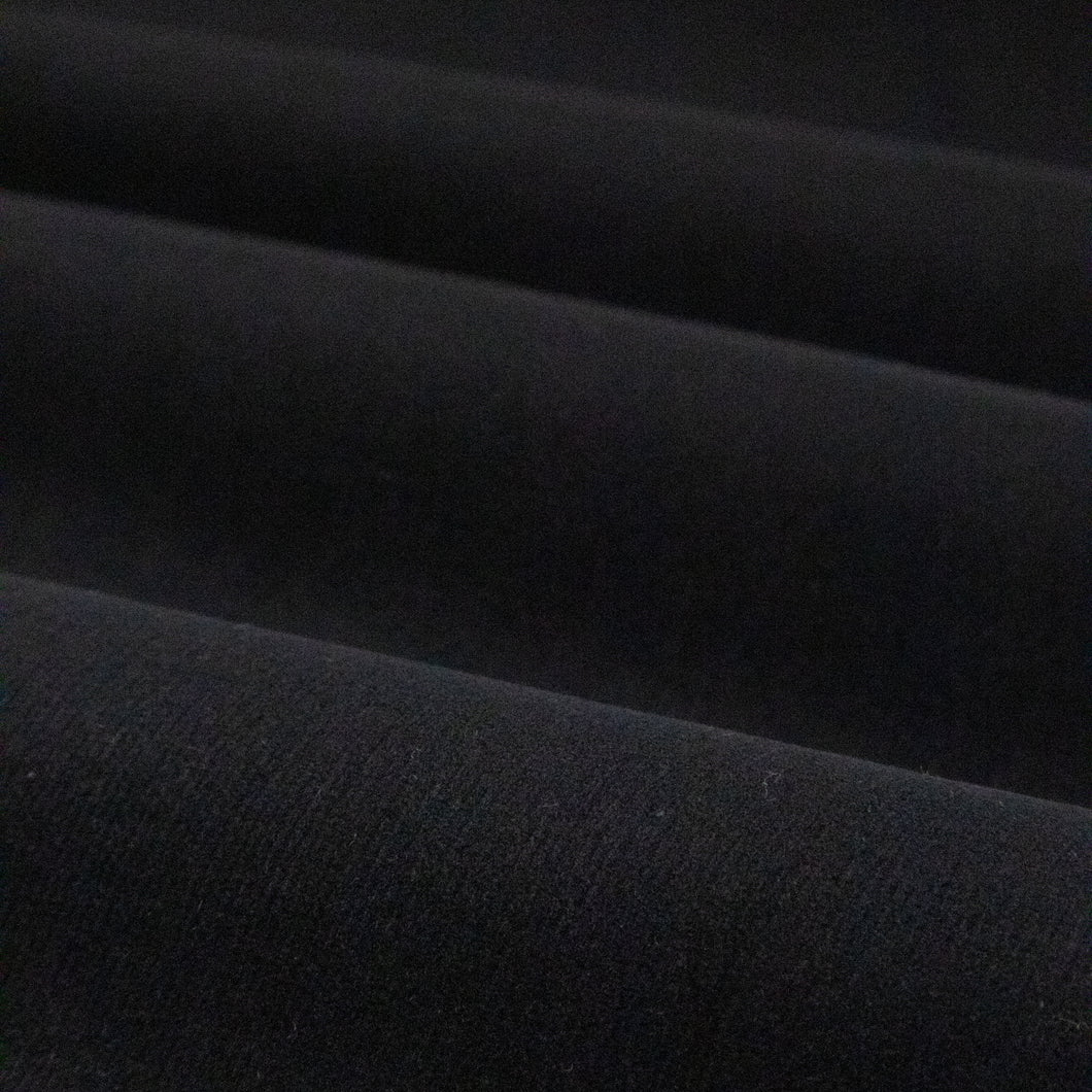 21 Pinwale Stretch Cotton Corduroy - Black