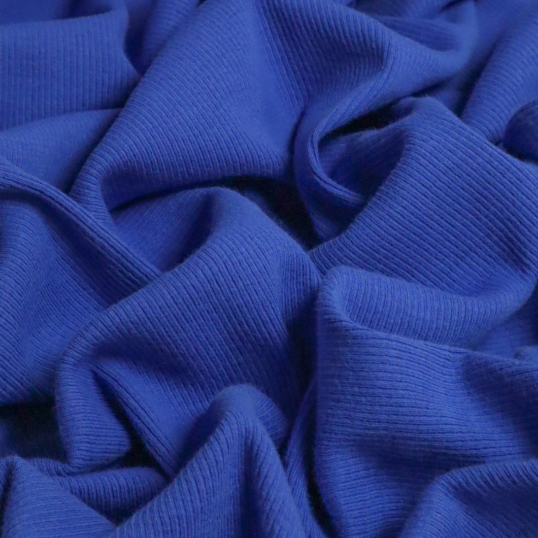 250gsm Cotton Spandex Rib - Royal