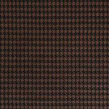 Load image into Gallery viewer, Italian 100% Wool Houndstooth Suiting Deadstock - Espresso &amp; Black
